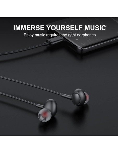 Auriculares USB Tipo C Rayhontech TC-Pro con Micrófono Auriculares USB Tipo C Rayhontech TC-Pro con Micrófono