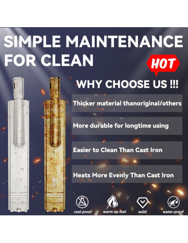 4 PC Quemadores de Acero Inoxidable 304 para Parrillas de Gas