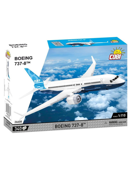 Avión de Construcción COBI Boeing 737-8 con 340 Piezas
