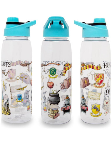 Botella de Agua de Plástico Silver Buffalo Harry Potter 0.83L
