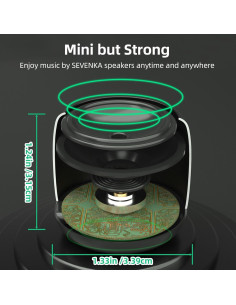 Altavoces Bluetooth Portátiles SEVENKA 2 Mini 3W Azul 2