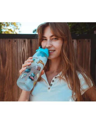 Botella de Agua de Plástico Silver Buffalo Harry Potter 0.83L