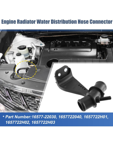 Conector de Refrigerante X AUTOHAUX para Toyota Corolla 2009-2013