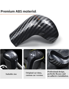 Cubierta de pomo de cambio Toyota Camry 2018-2025 y Corolla 2019-2025 - Fibra de carbono 2
