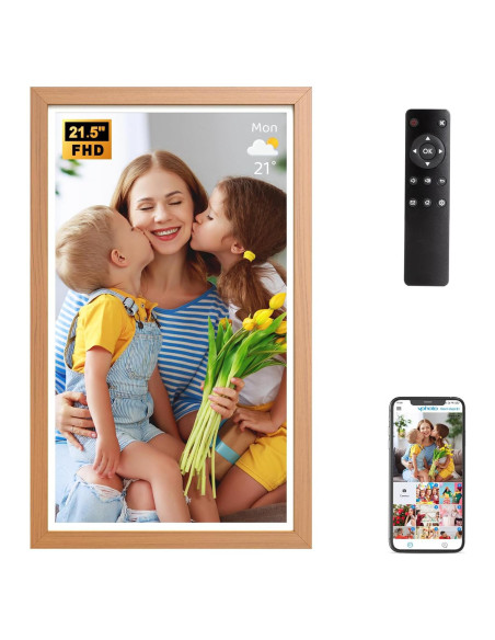 Marco de Foto Digital 21.5" FULLJA WiFi 32GB Control Remoto