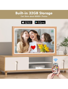 Marco de Foto Digital 21.5" FULLJA WiFi 32GB Control Remoto 2