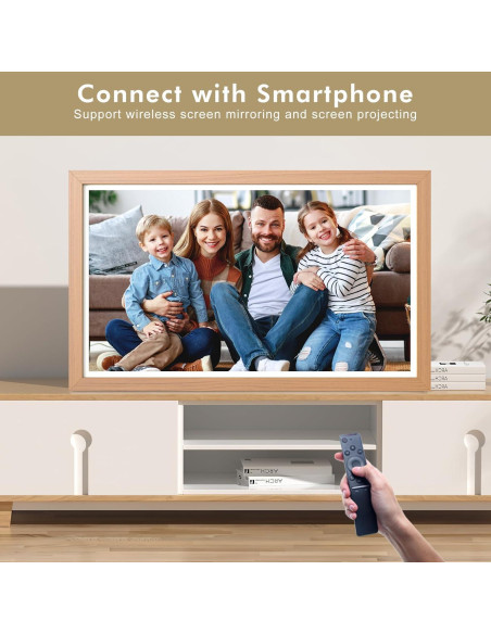 Marco de Foto Digital 21.5" FULLJA WiFi 32GB Control Remoto