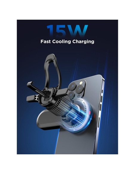 Transmisor FM Bluetooth MagSafe Magift con Cargador 15W