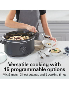 Olla de Cocción Lenta Hamilton Beach 6 Cuartos 15 Opciones 2