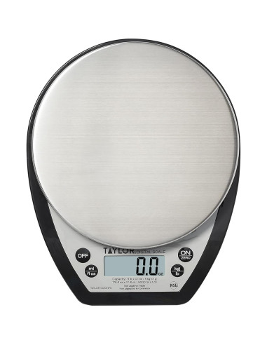 Báscula Digital Compacta Taylor 1020NFS 5 kg Acero Inoxidable