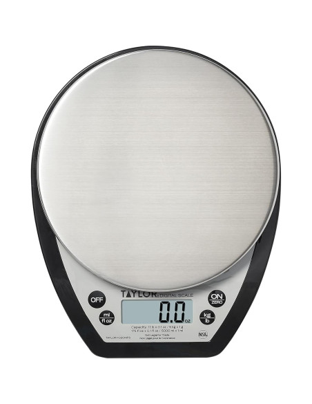 Báscula Digital Compacta Taylor 1020NFS 5 kg Acero Inoxidable