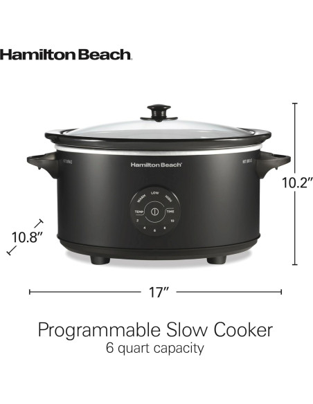 Olla de Cocción Lenta Hamilton Beach 6 Cuartos 15 Opciones