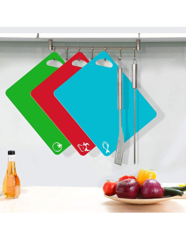 Juego de 6 Tablas de Cortar ZSTVIVA Antideslizantes 38x30 cm