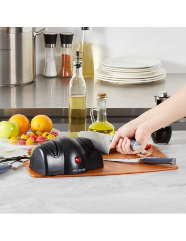 Afilador de cuchillos eléctrico Kitchen Tek 2 etapas 19 cm