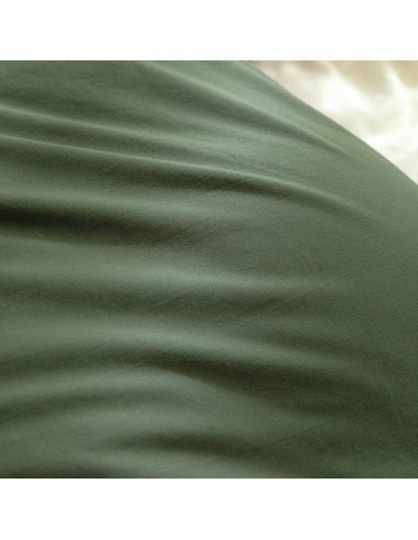 BESTOUCH Funda de Manta con Peso 100% Algodón Verde Oliva 152x203 cm