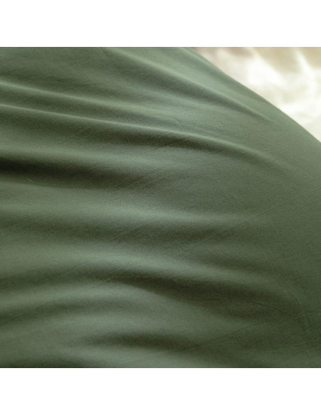 BESTOUCH Funda de Manta con Peso 100% Algodón Verde Oliva 152x203 cm