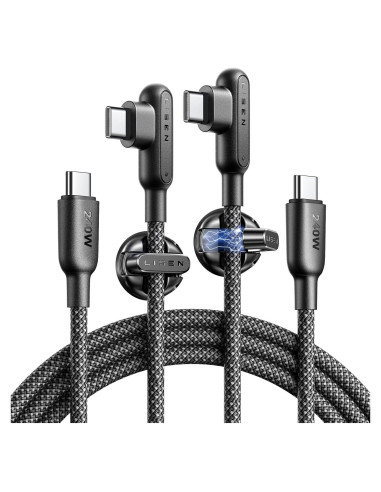 Cable USB-C a USB-C LISEN 240W 2m con Clips de Cable