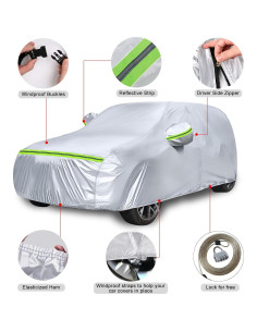 Cubierta de Coche Impermeable Sportuli para Ford Bronco 2 Puertas 2