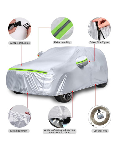 Cubierta de Coche Impermeable Sportuli para Ford Bronco 2 Puertas