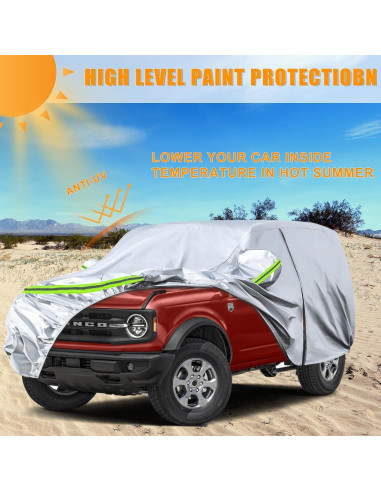 Cubierta de Coche Impermeable Sportuli para Ford Bronco 2 Puertas
