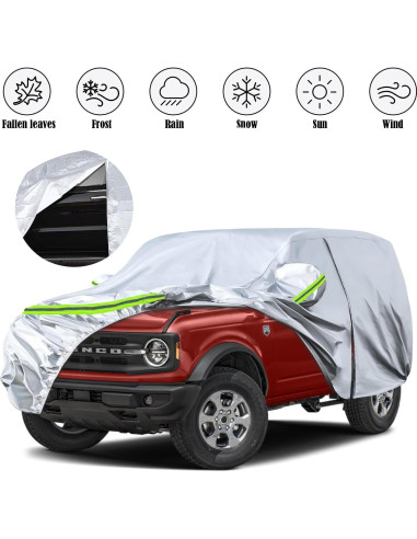 Cubierta de Coche Impermeable Sportuli para Ford Bronco 2 Puertas