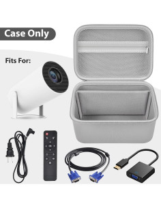 Funda de Proyector Portátil Grapsa HY300 Pro+ Gris Claro 2