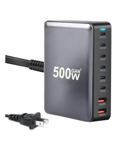 Estación de Carga Rápida USB-C 500W 8 Puertos KUANTEN