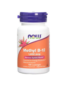 Suplemento Metil B-12 1000 mcg Now Foods 100 Pastillas