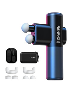 Pistola de Masaje RENPHO Duo Mini con Doble Cabeza 12V