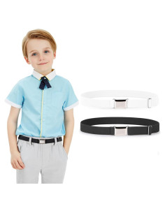 Cinturón Elástico Ajustable para Niños JASGOOD - 2 Piezas