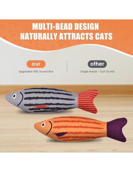 Juguetes Interactivos para Gatos PetPrana - 3 Paquete Sardina