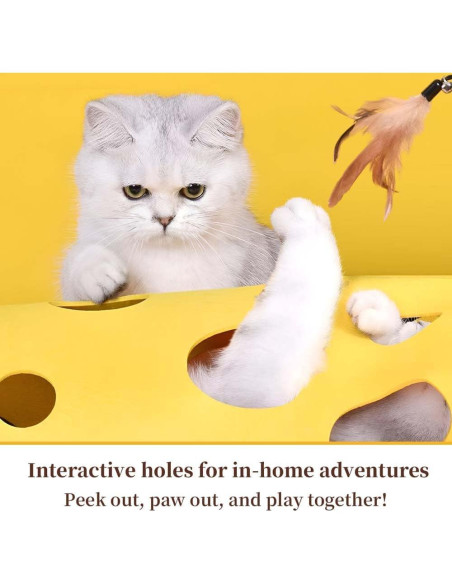 Cama Túnel para Gatos Petelligence - Fieltro Auto-Calentado 91cm Cama Túnel para Gatos Petelligence - Fieltro Auto-Calentado 91cm