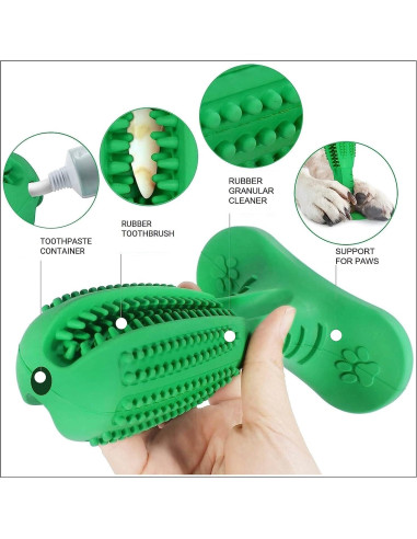 Cepillo de Dientes para Perros Kanine Care - Juguete de Goma Natural 16.5cm