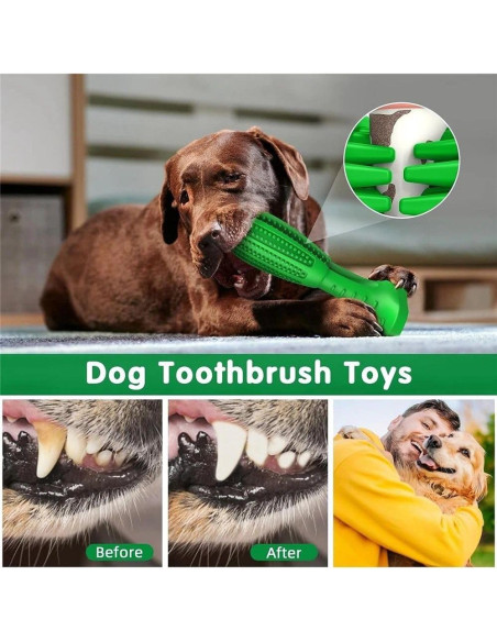 Cepillo de Dientes para Perros Kanine Care - Juguete de Goma Natural 16.5cm