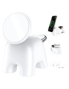 Estación de Carga Inalámbrica AOK-AOK Mag-Safe 15W para iPhone 12-16