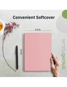 Paquete de 6 Cuadernos A5 Simply Genius con Puntos Rosa 2