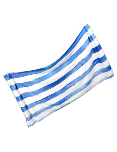 Toalla de Playa Microfibra QUOPID Suede-000 Rayas Azules 170x76cm