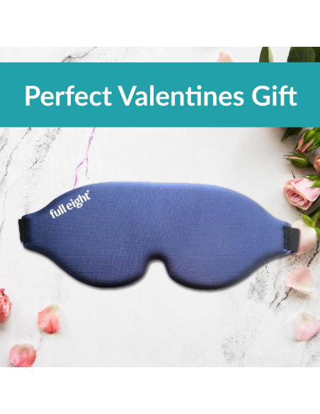 Máscara para dormir 3D Full Eight, bloquea luz, ajustable, lavable