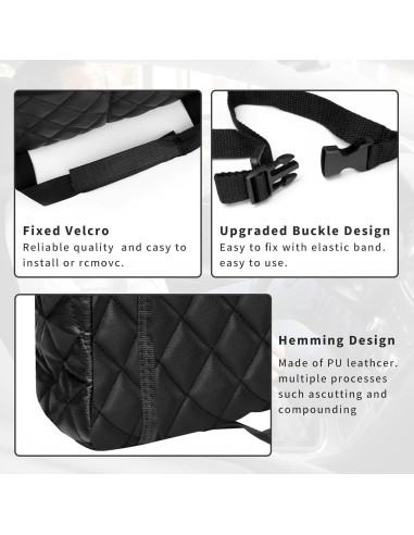 Soporte de bolso para automóvil SunlightXS negro 37.4x25 cm