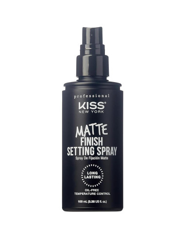 Spray Fijador de Maquillaje KISS 99.9 ml Acabado Mate Vegano
