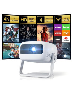 Mini Proyector WiFi 6 Visulapex Pj4k-2023 1080p 15000L