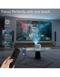 Mini Proyector WiFi 6 Visulapex Pj4k-2023 1080p 15000L 2