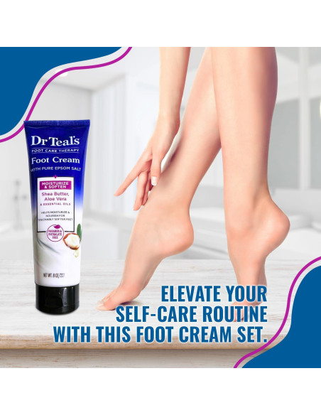 Juego de Crema para Pies NOAHIAN con Sal Epsom y Calcetines