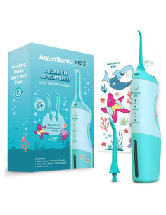 Irrigador Dental Infantil AquaSonic Azul 4 Modos 6+ Años