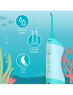 Irrigador Dental Infantil AquaSonic Azul 4 Modos 6+ Años 2