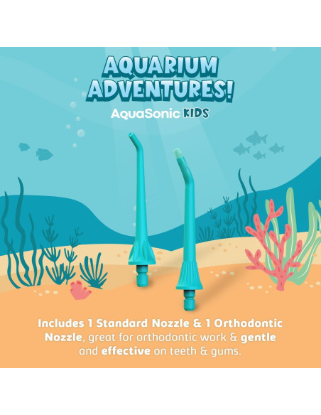 Irrigador Dental Infantil AquaSonic Azul 4 Modos 6+ Años