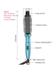 Mini Plancha de Rizar PHOEBE 3/4" Doble Voltaje Cerámica Iónica 2