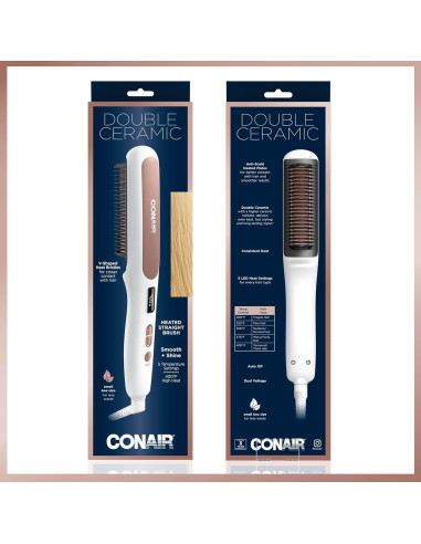 Cepillo Alisador Calentado Conair BC700 Doble Cerámica 199C