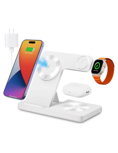 Estación de Carga Inalámbrica 3 en 1 Mag-Safe para iPhone 12-16