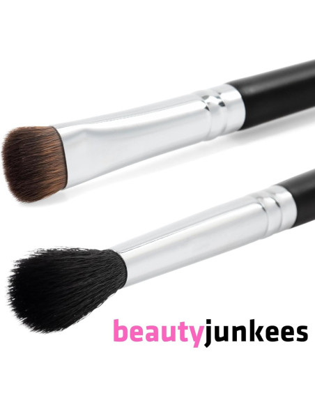Juego de Brochas de Maquillaje Beauty Junkees Doble Punta